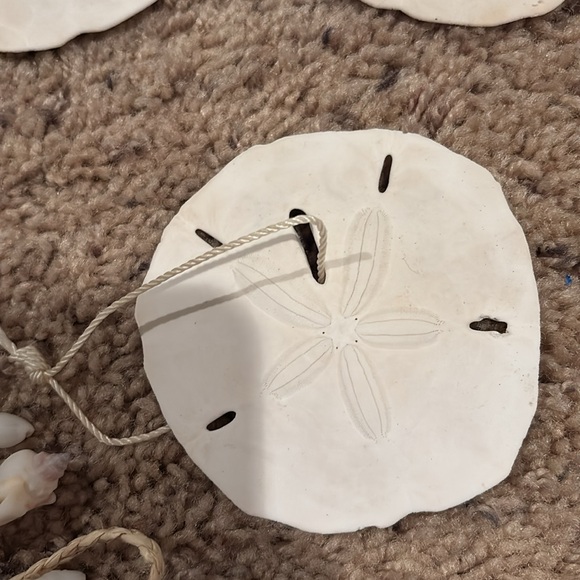 Christmas Tree Seashell Starfish Sand Dollar Ornaments and Garland - Picture 6 of 8